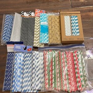 Paper straws.